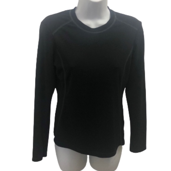 COLUMBIA TITANIUM BLACK LONG SLEEVE SPORTSWEAR TOP • Sz S - Picture 1 of 11